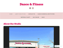 Tablet Screenshot of danceandfitnessfactory.com